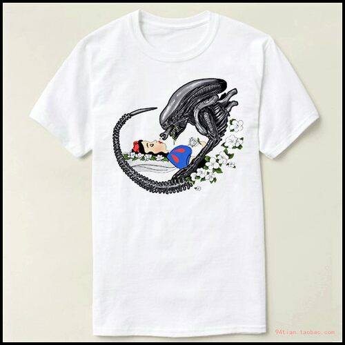 alien kiss snow white 异形大战白雪公主 衣服Tee T-Shirt T恤