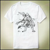 rim Shirt 环太平洋Kaiju Anatomy pacific Kaiju Godzilla T恤
