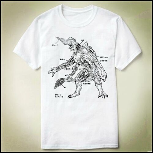 pacific rim 环太平洋Kaiju Kaiju Anatomy Godzilla T-Shirt T恤