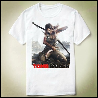 Tomb raider古墓丽影Tee Shirt圆领-T恤 lara croft 定制