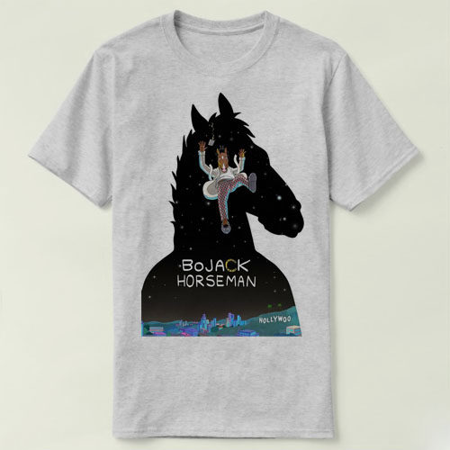 BoJack Horseman 马男波杰克 圆领 定制男女Tee T-Shirt T恤 v
