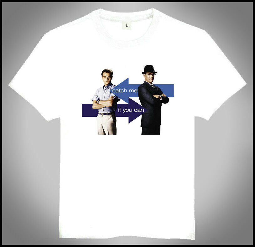 catch me if you t-shirt 逍遥法外 t恤 白色短袖 美剧潮流t恤