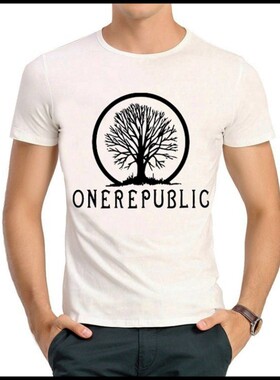 OneRepublic T-shirt 共和时代 T恤 欧美  白色 短袖 T恤 男女