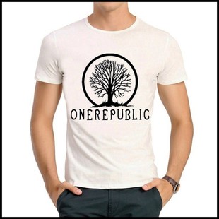 OneRepublic T-shirt 共和时代 T恤 欧美  白色 短袖 T恤 男女