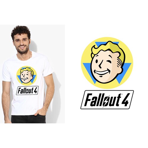 Fallout 4 vault boy辐射4T-Shirt男女T恤班服定制TEE圆领 20
