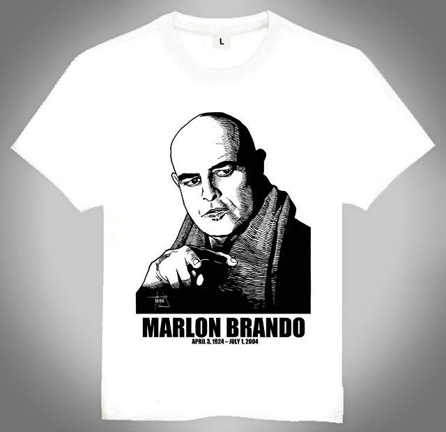 marlon brando t-shirt 名人t恤 马龙 白兰度 t恤 欧美潮流t恤