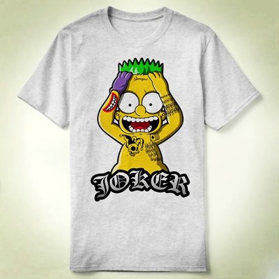 Suicide Squad自杀小队JOKER小丑bart 班服成人 Tee T-Shirt T恤