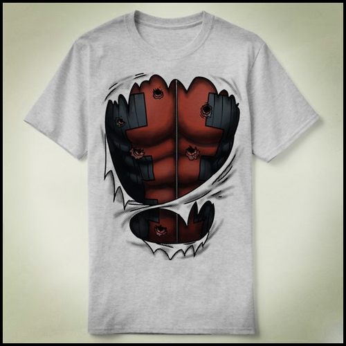 Deadpool TACOS Marvel 死侍 爆衣 包邮定制成人 Tee T-Shirt T恤