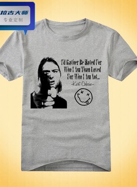 Nirvana涅槃乐队Kurt cobain科特柯本男女短袖t恤长t-shirt新品6