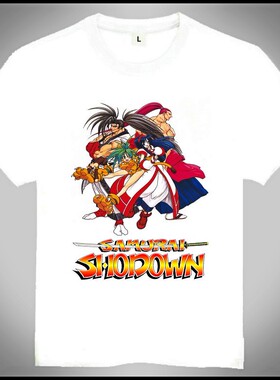 Samurai Spirits T-shirt 侍魂 T恤 经典PS游戏 侍魂 T恤
