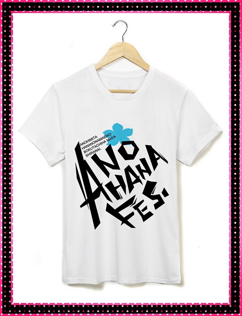 未闻花名 那朵花 芽衣子 双面图案 动漫周边 休闲装 短袖T恤