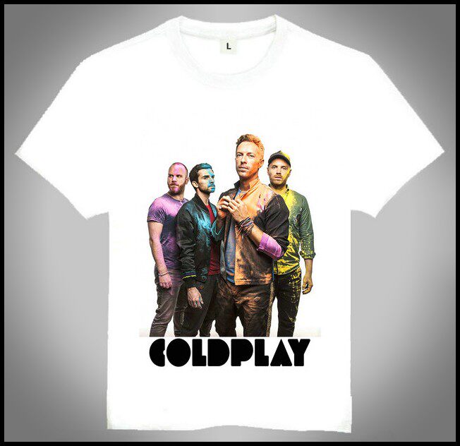 Coldplay T-shirt 英国摇滚乐队 酷玩 T恤 欧美潮流T恤图片
