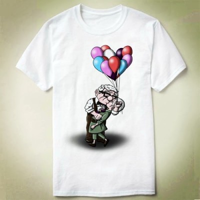 carl ellie kiss  UP 飞屋环游记 定制 T-Shirt T恤 衣服