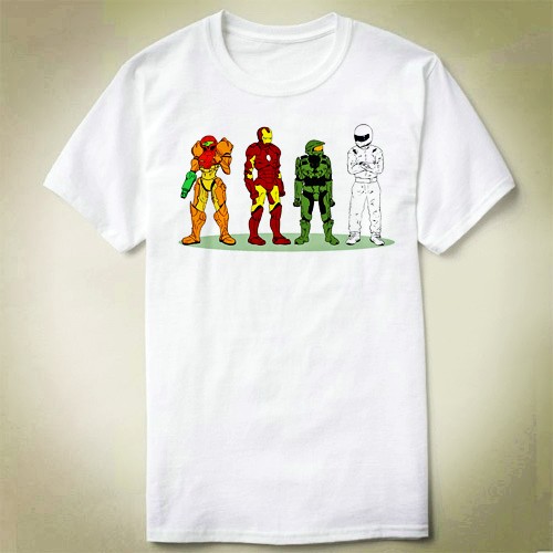 Samus Aran Iron Man halo Top Gear试替哥STIG 光环 T-Shirt T恤