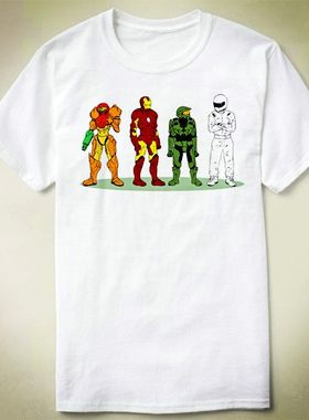 Samus Aran Iron Man halo Top Gear试替哥STIG 光环 T-Shirt T恤