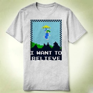 VIDEO GAME Tee Retro 包邮 Lemmings Shirt T恤成人 Believer