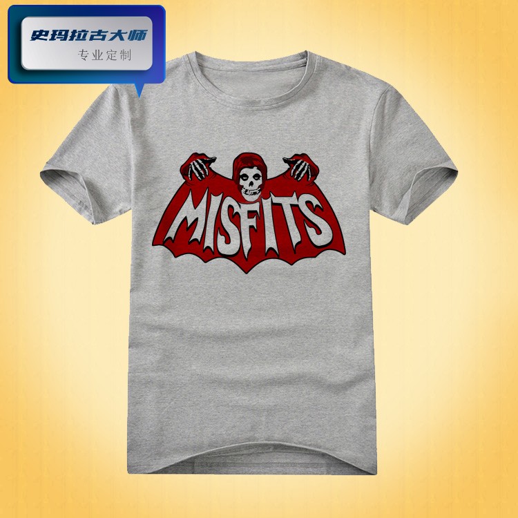 The Misfits米菲利斯乐队说唱朋克摇滚t恤女士男款短袖t-shirt2