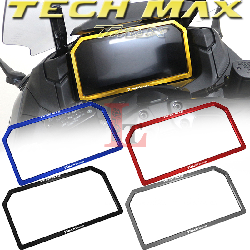 适用雅马哈TECH MAX TMAX560 22-23年改装仪表保护框装饰盖保护罩