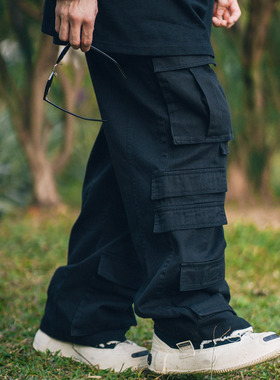 XPX 周柏豪  LOOSE FIT 多口袋工装休闲长裤