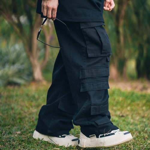 XPX 周柏豪  LOOSE FIT 多口袋工装休闲长裤