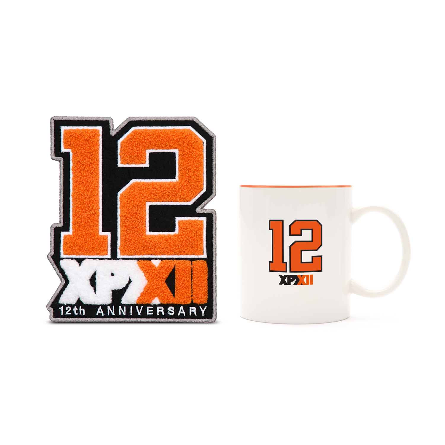 XPX 周柏豪 12周年限定团队logo杯子杯垫套装