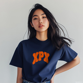 周柏豪 EMBROIDERY VINTAG XPX 团队贴布印花设计圆领短袖 T恤