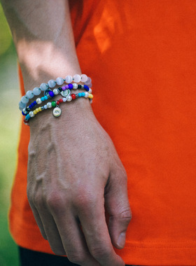 XPX 周柏豪 多巴胺配色贝壳串珠手链