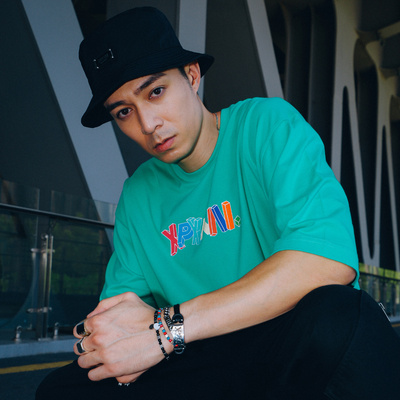 XPX周柏豪彩色印花短袖T恤