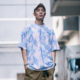 扎染效果泡沫印花短袖 XPX T恤 TIE DYE 周柏豪 PASTEL