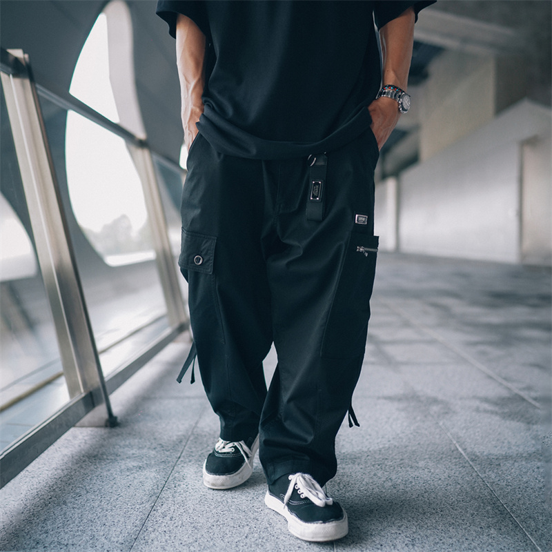 XPX周柏豪团队金属徽章工装长裤