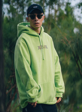 XPX 周柏豪 REFLECTIVE XPXVIII.胶片印花团队LOGO连帽卫衣