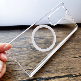 适用于三星GalaxyZFold7手机壳新款透明磁吸中轴保护带支架全包边W26高清透明壳散热简约超薄原装zfold6后壳