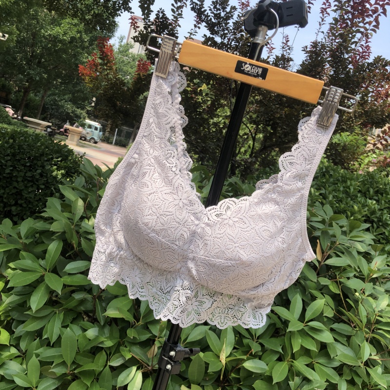 美逸3309蕾丝性感薄款透气cop氧护内衣背心式无钢圈聚拢睡眠文胸