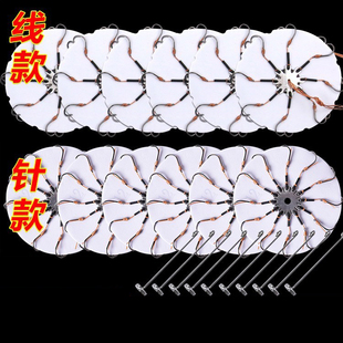 翻板钩盘钩爆炸钩新型海杆抛竿鲢鳙翻版鱼钩防挂底麻风钩配件套装