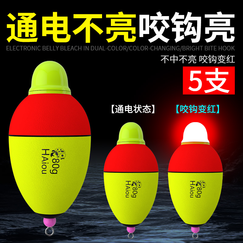 电子大肚漂套装远投海钓矶钓抛竿海竿鲢鳙海杆夜光浮漂阿波漂鱼漂