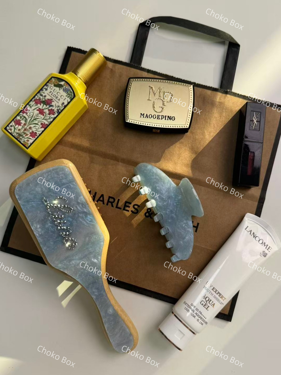 ChokoBox名字定制梳子欧美Ins风气囊梳礼物定制