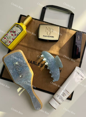 ChokoBox名字定制梳子欧美Ins风气囊梳礼物定制