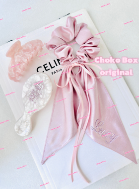 ChokoBox 甜美日韩风蝴蝶结发圈名字定制
