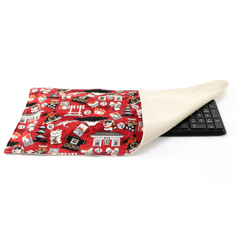 日系杂货 键盘防尘罩盖布 挡灰尘遮盖台式电脑长款机械键盘防尘布