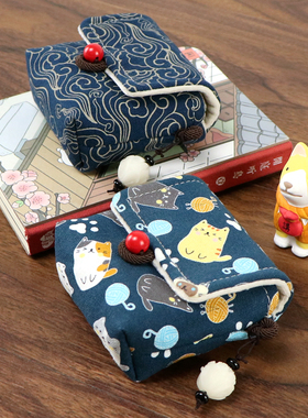 手作适用OPPO Enco W51无线蓝牙耳机充电盒保护套收纳袋防划尘包