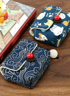 手作适用魔宴E12 Ultra无线蓝牙耳机充电盒保护套收纳袋防划尘包