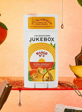 美国Dr. Squatch旗下JUKEBOX-天然无铝清新5号芒果女士腋下除臭棒