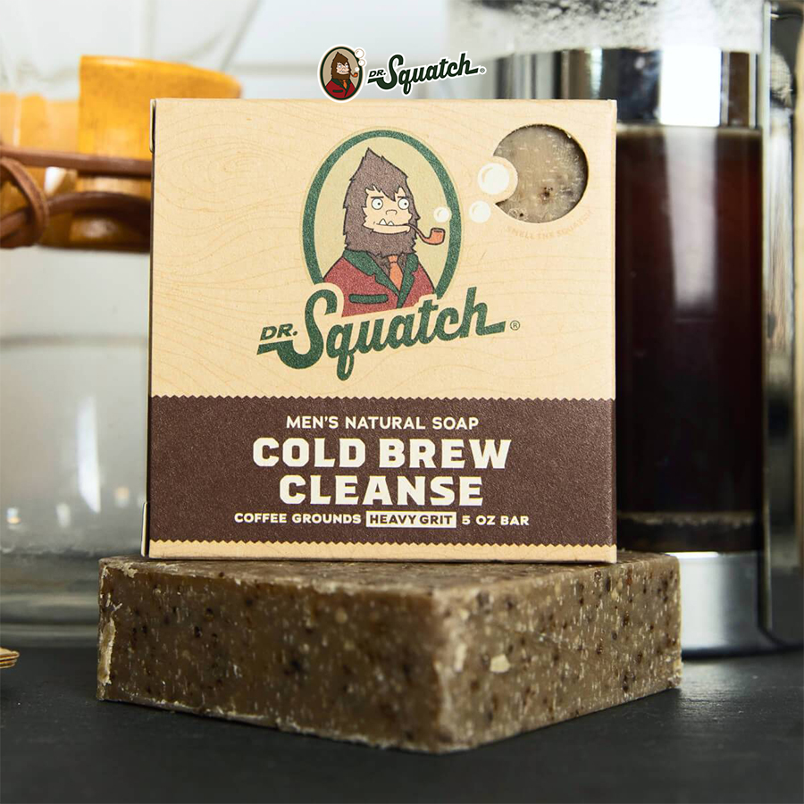 Dr. Squatch-冷萃咖啡 Cold Brew 磨砂男士香皂洗手皂沐浴皂 140g