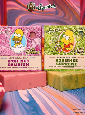 Dr. Squatch-Simpsons Suds辛普森青柠苹果甜甜圈香滋润 沐浴皂