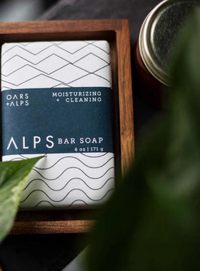 Oars Alps-补水保湿阿尔卑斯山温和清洁去角质男士肥皂沐浴皂171g