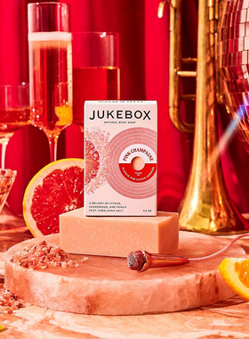 美国Dr. Squatch旗下JUKEBOX粉漾香槟女士天然手工冷制磨砂沐浴皂