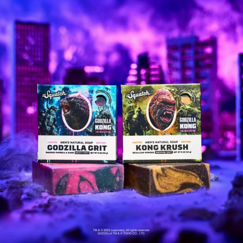 Dr. Squatch-Titans哥斯拉金刚联名杜松烟熏雪松骷髅岛沙粒沐浴皂