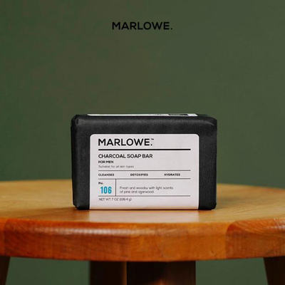 MARLOWE-No. 106深层清洁吸收毒素毛孔畅通补水除暗沉肌木炭香皂