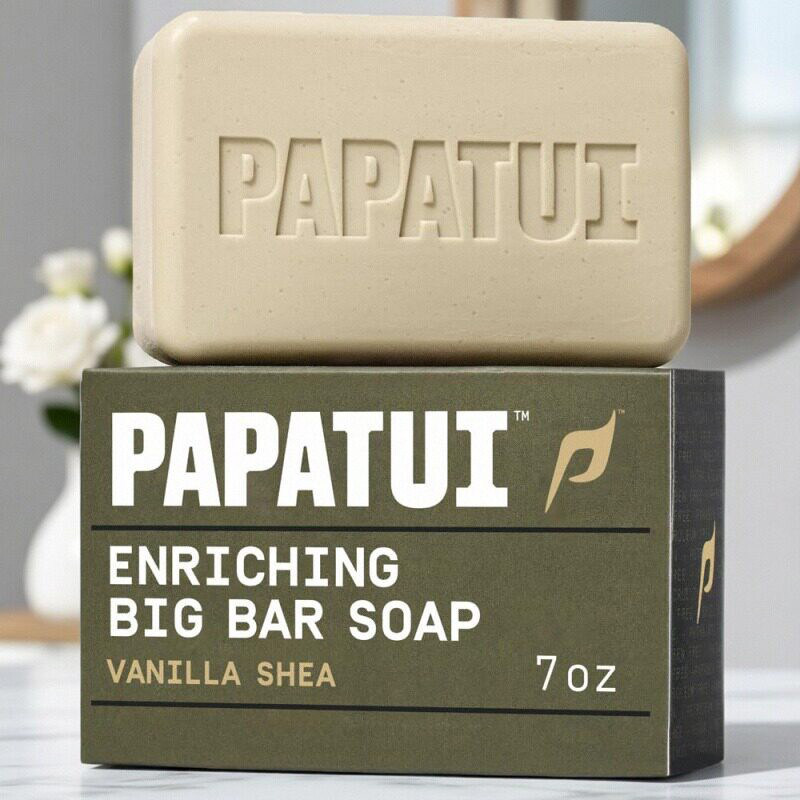 PAPATUI-巨石强森男士香草乳木果沐浴皂芒果脂鳄梨油保湿无硫酸盐