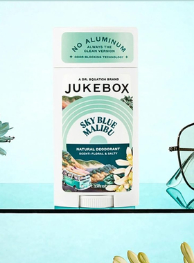 美国Dr. Squatch旗下JUKEBOX-天然无铝蓝色马布里女士腋下除臭棒